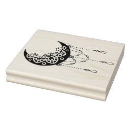 Carimbo De Borracha Crie a sua própria Silhouette de Leafy Moon