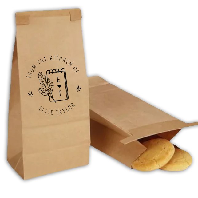 Carimbo De Borracha Crie O Seu Próprio Monograma Da Cozinha De (Criador carregado)