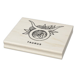 Carimbo De Borracha Crie o seu próprio Taurus Elegante Zodiac