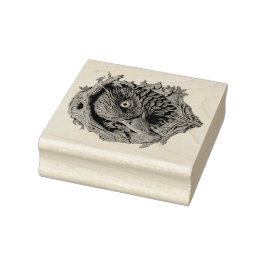 Carimbo De Borracha Crie Seu Próprio Corvo de Madeira Talhada Faux Boi