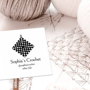 Carimbo De Borracha Crie seu próprio crochê feito à mão