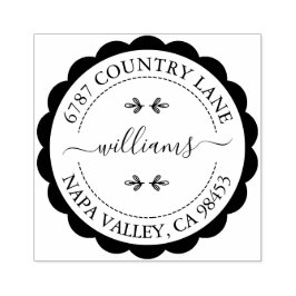 Carimbo De Borracha Crie seu próprio endereço