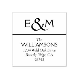 Carimbo De Borracha Crie seu Próprio Endereço de Devolução