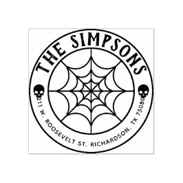 Carimbo De Borracha Crie seu próprio endereço de devolução de Hallowee