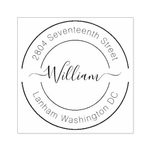 Carimbo De Borracha Crie seu próprio endereço de retorno Endereço mode