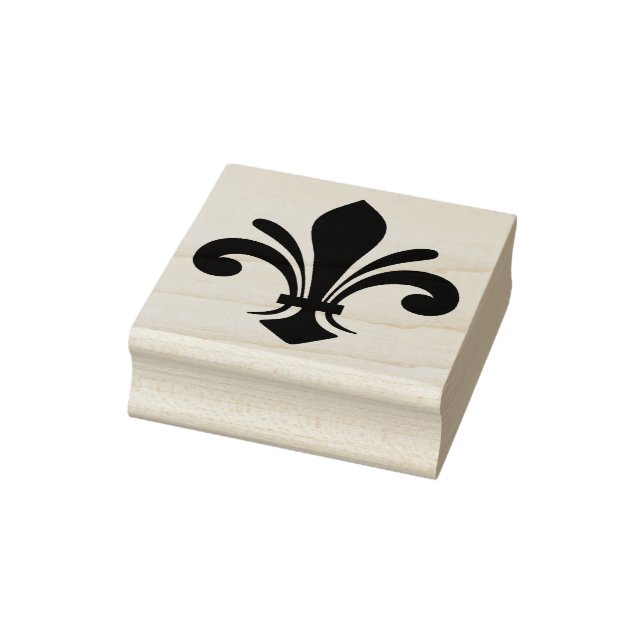 Carimbo De Borracha Crie Seu Próprio Fleur De Lis Chique (Carimbo)