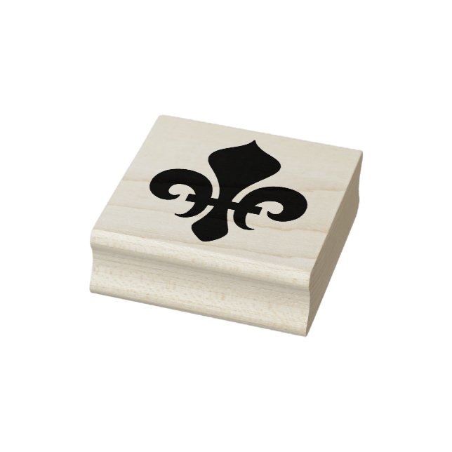 Carimbo De Borracha Crie Seu Próprio Fleur De Lis Largo (Carimbo)