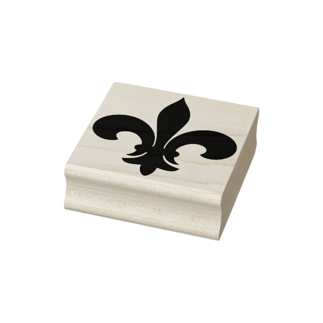 Carimbo De Borracha Crie Seu Próprio Fleur De Lis Largo (Carimbo)