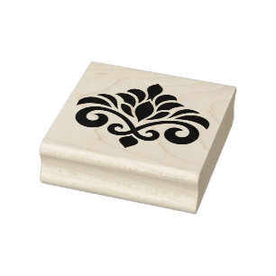 Carimbo De Borracha Crie Seu Próprio Logotipo de Emblema Ornamental Fl