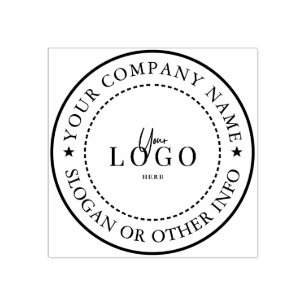 Carimbo De Borracha Crie seu próprio logotipo de negócios personalizad