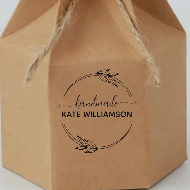 Carimbo De Borracha Crie seu próprio nome feito à mão Mini (Criador carregado)