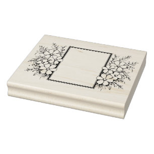 Carimbo De Borracha Crie Seu Próprio Quadro Floral Bonito