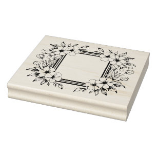 Carimbo De Borracha Crie Seu Próprio Quadro Floral de Cosmos Floral