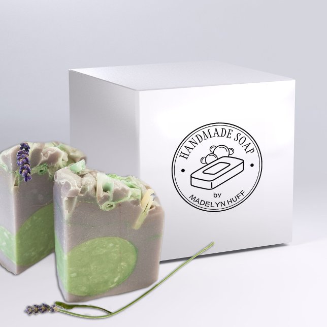 Carimbo De Borracha Crie seu próprio sabão feito à mão (Criador carregado)