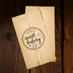 Carimbo De Borracha Crie seu próprio script Sweet Bakery