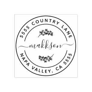 Carimbo De Borracha Crie seu próprio selo de borracha moderno