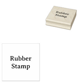 Carimbo De Borracha Crie seu próprio simples personalizado 2,5" x 2,5"