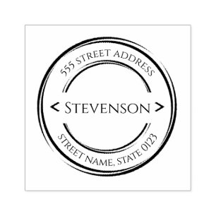 Carimbo De Borracha Crie seu próprio sobrenome moderno