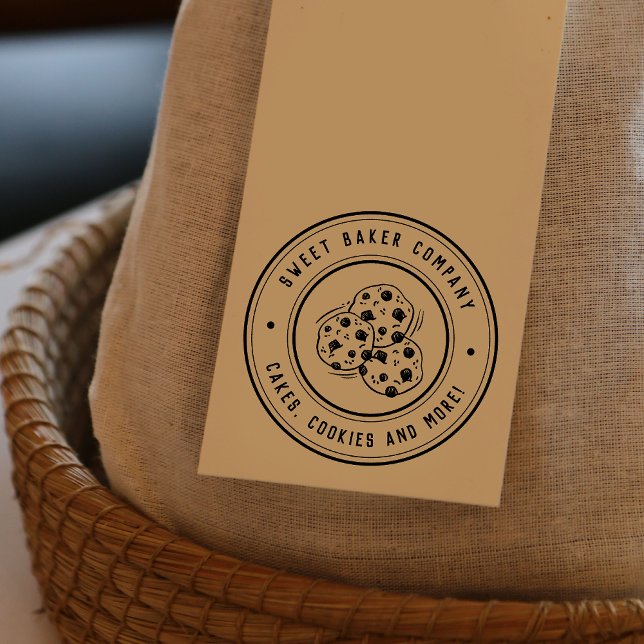 Carimbo De Borracha Crie seus próprios cookies desenhados à mão Logoti (Criador carregado)