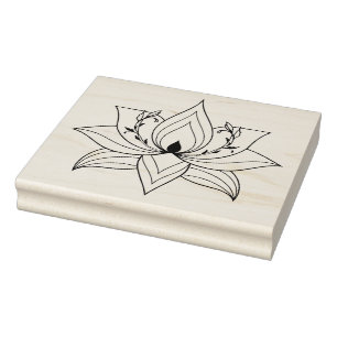Carimbo De Borracha Crie Sua Própria Meditação de Yoga com Flor de Lót