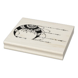 Carimbo De Borracha Crie sua própria silhueta de lua de boho