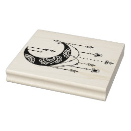 Carimbo De Borracha Crie sua própria silhueta de lua mágica do Boho