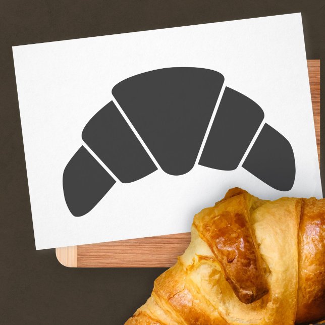 Carimbo De Borracha Croissant (Croissant Rubber Stamp)
