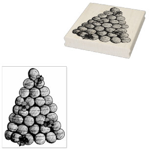 Carimbo De Borracha Croquembouche Bolo de Casamento de Massa de Choux