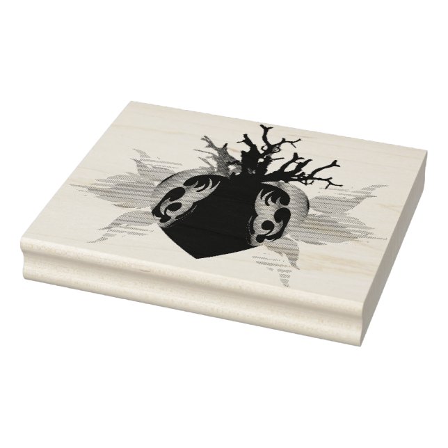 Carimbo De Borracha Cuore e coralli (Carimbo)