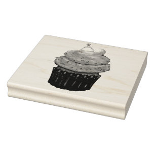 Carimbo De Borracha Cupcake Noivado doce