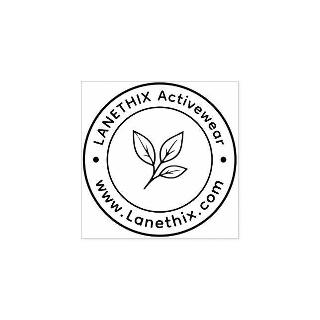 Carimbo De Borracha  Custom Business Logo Rubber Stamp (Impressão)