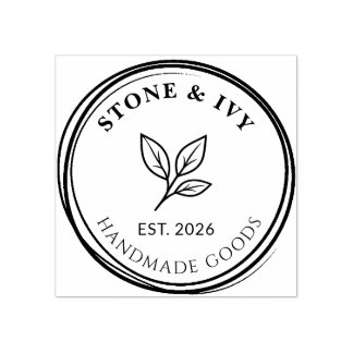 Carimbo De Borracha Custom Round Logo Rubber Stamp