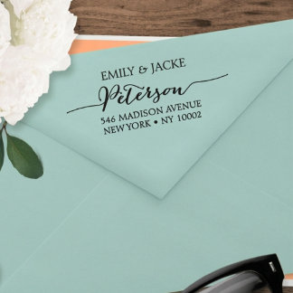 Carimbo De Borracha Custom Wedding Rubber Stamp Monogram Elegant