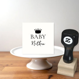 Carimbo De Borracha Custom wooden stamp for baby shower