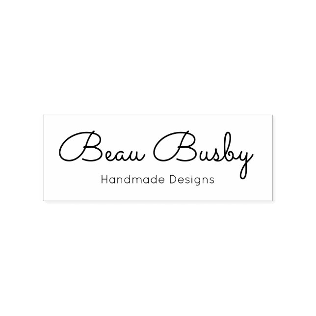 Carimbo De Borracha Cute Handwritten Script  (Impressão)