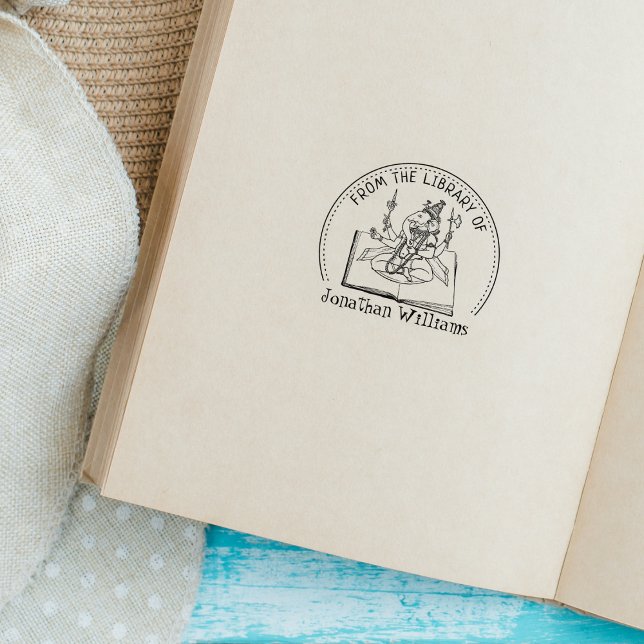Carimbo De Borracha Da Biblioteca de, Livro de Deus Ganesha (Criador carregado)
