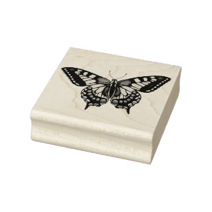 Carimbo de borracha da borboleta de Machaon