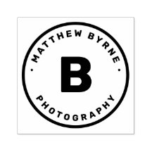 Carimbo de Borracha da Empresa Monograma em Círcul