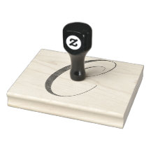 Carimbo de borracha da letra C.