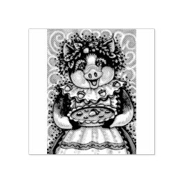 CARIMBO DE BORRACHA DA PIG DA MÃE