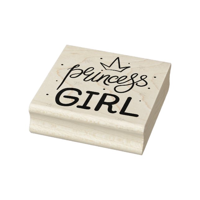Carimbo de borracha da Princesa Girl (Carimbo)