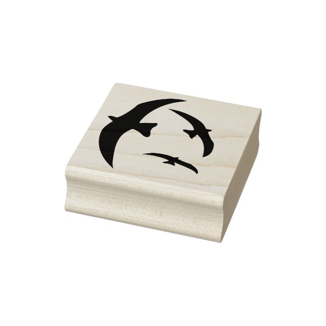 Carimbo de borracha das aves em voo (Carimbo)