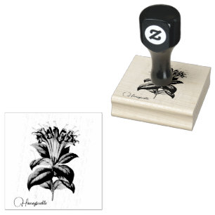 Carimbo de borracha das flores de mel