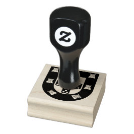 Carimbo de borracha de 2" x 2"