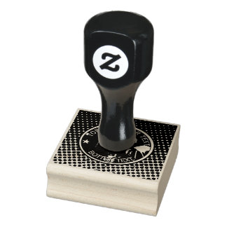 Carimbo de borracha de 2" x 2" personalizado