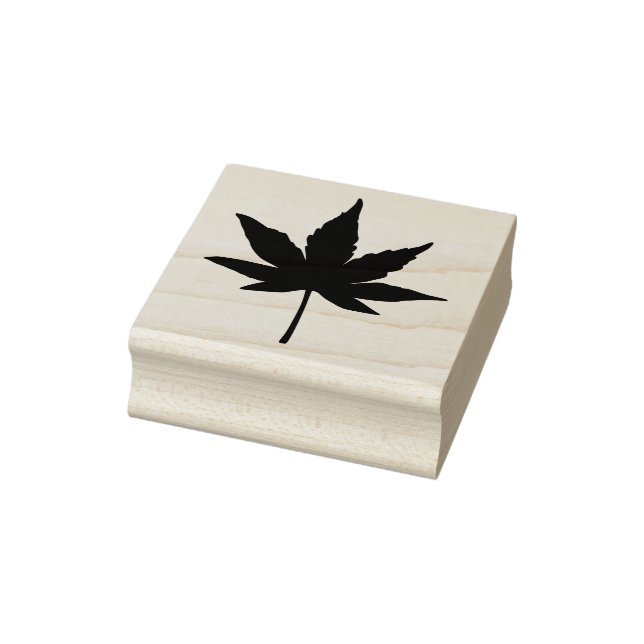 Carimbo de Borracha de Arte Silhueta Folha (Carimbo)