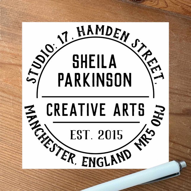 Carimbo de borracha de artista criativo (Criador carregado)