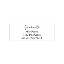 Carimbo de Borracha de Autoimpressão de Endereço d