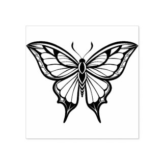 Carimbo de borracha de borboleta