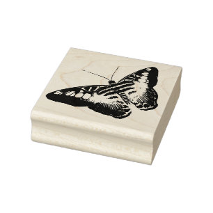 Carimbo de borracha de borboleta